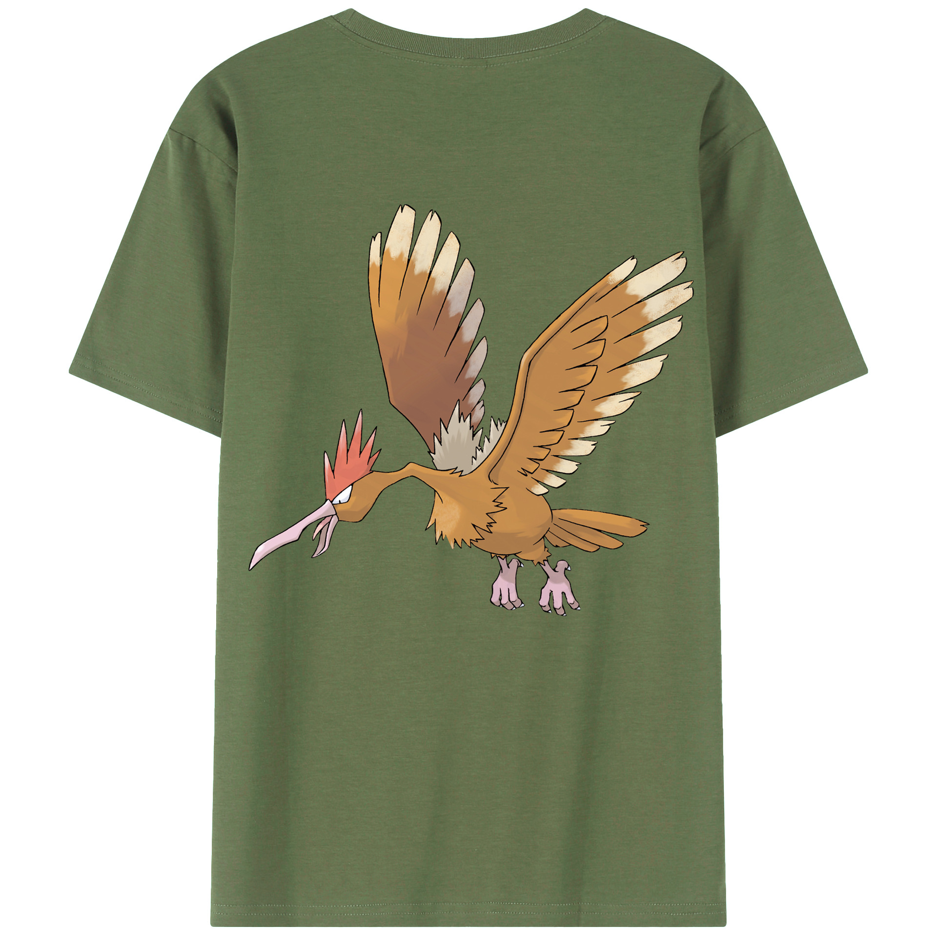 （画像用） ポケットモンスター Pokémon 綿100％ メンズ半袖Tシャツ（バックプリント） 通気性